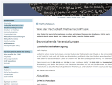 Tablet Screenshot of fsr.physik.uni-potsdam.de