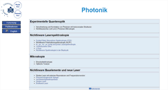 Desktop Screenshot of photonik.physik.uni-potsdam.de