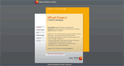 Desktop Screenshot of itunes.hpi.uni-potsdam.de